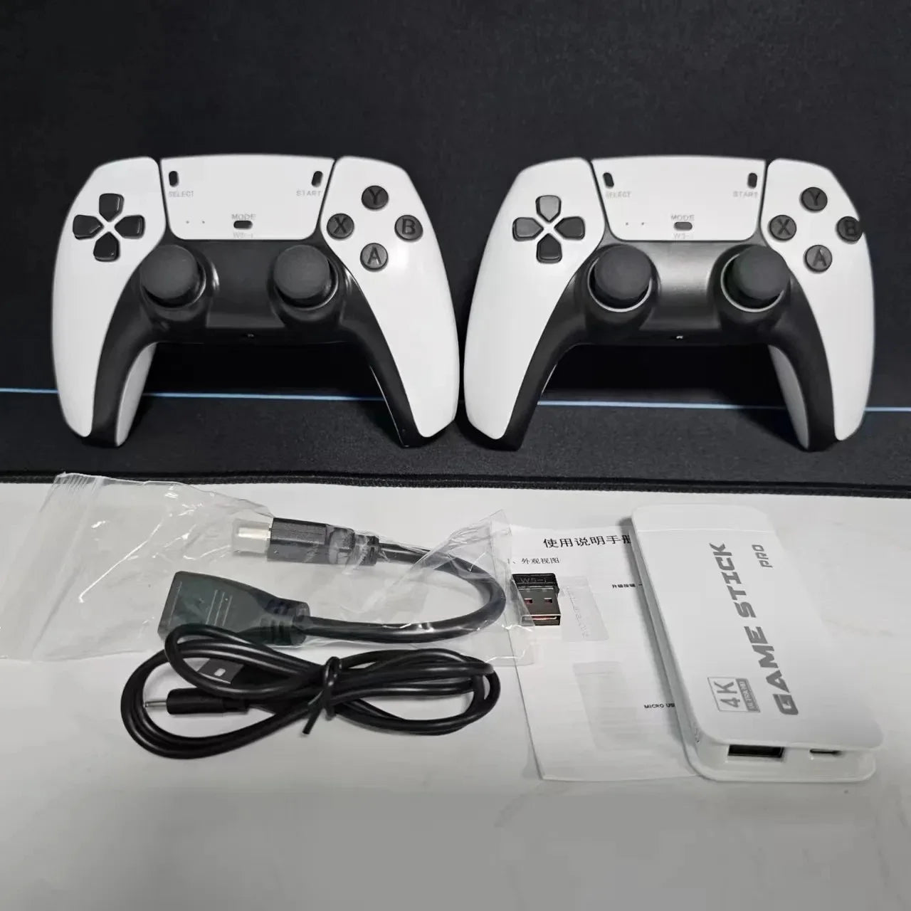 128G Game Stick M15 4K Video TV consola de juegos Gamepads inalámbricos Videojuego 64G 40000 +/50000 + juegos Arcade clásicos HD dos jugadores