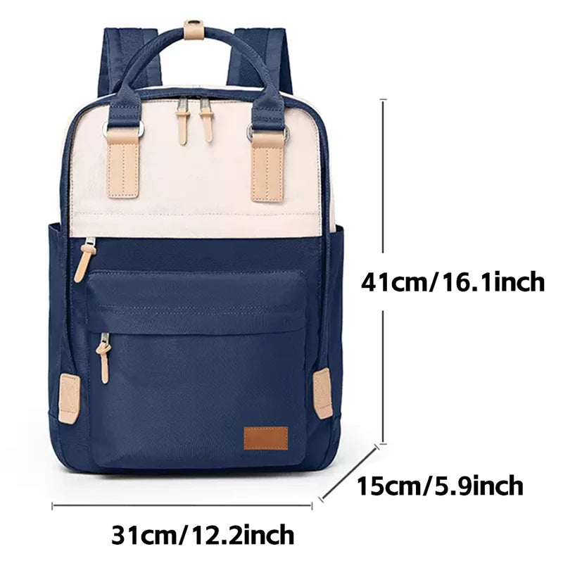 Mochila para Laptop 15.6" Mujer - Impermeable con Portavasos Gran Capacidad