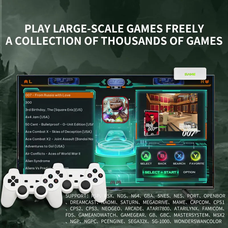 Consola Retro Y7 Super TV Game Box - 10,000+ Juegos HD Dual Control 128GB