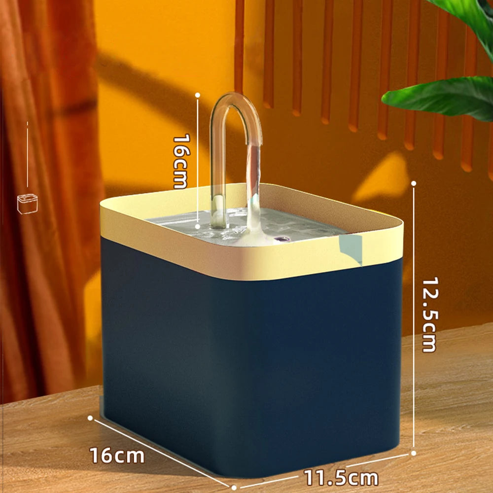 Fuente de Agua Automática para Gatos 1.5L – Bebedero Ultrasilencioso con Sistema de Filtración Recirculante