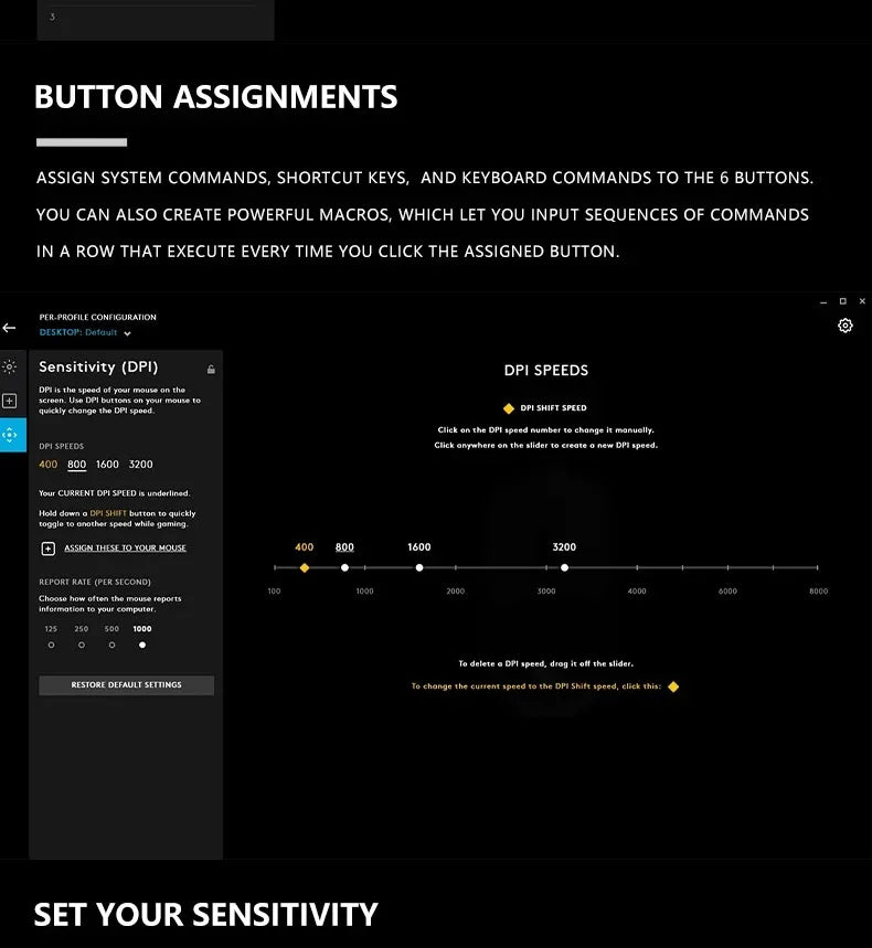 🖱️ Mouse Gamer con Cable Logitech G203 Precisión Profesional, 6 Botones Programables y Diseño Ergonómico