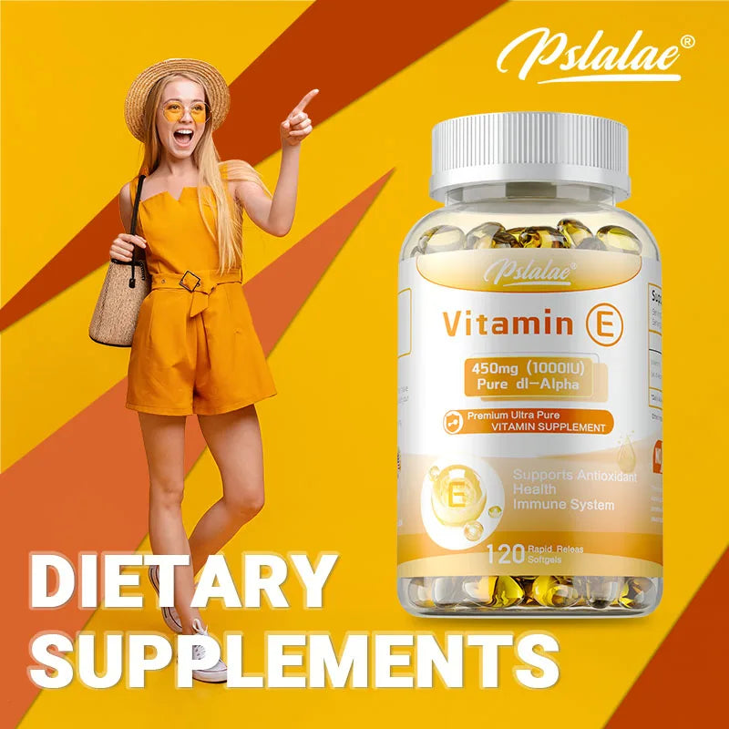 Vitamina E Xemenry | Antioxidante para Piel Hidratada, Elasticidad y Salud Ocular (30 / 60 / 120 cápsulas)