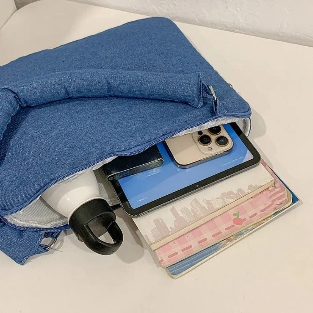 Bolso para Laptop 14" con Lazo Bordado - Funda Acolchada Antigolpes Elegante