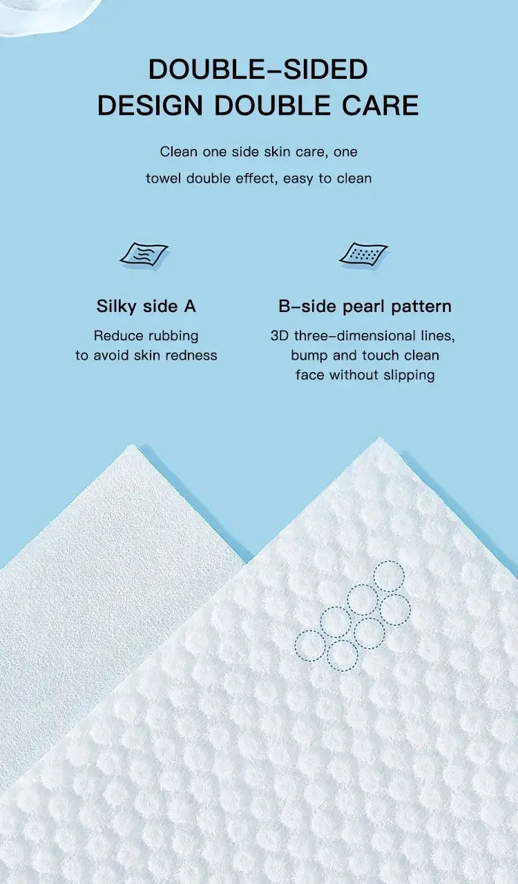 Toallas Faciales Desechables para Spa y Salón - 50 Hojas de Microfibra 20x15cm