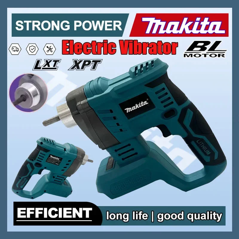 Vibrador de Concreto Inalámbrico Makita - Compactador Eléctrico Sin Escobillas