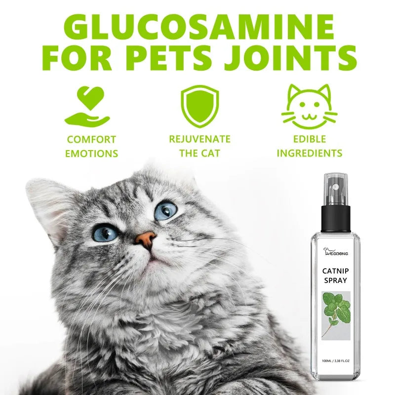 Spray Natural de Hierba Gatera para Gatos – Estimulante, Calmante y Entrenamiento de Mascotas