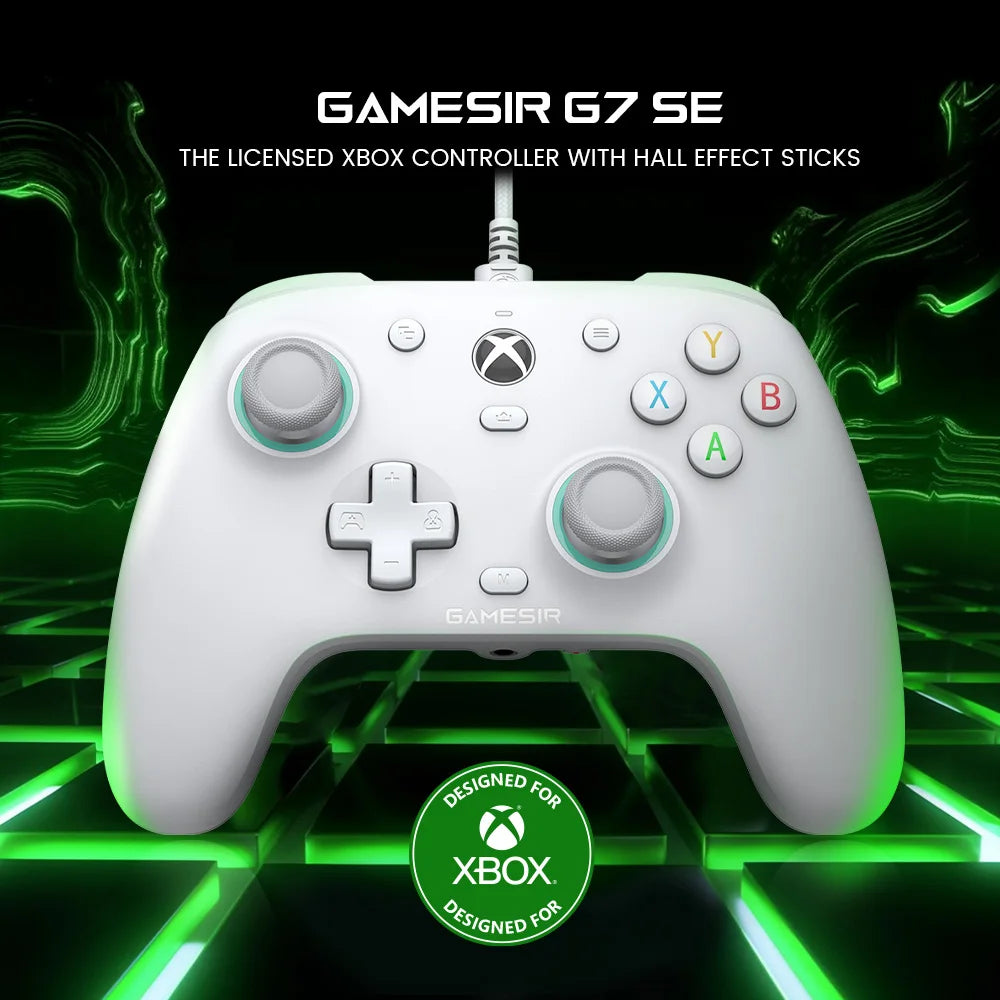 GameSir G7 SE Control Gamer con Hall Effect | Xbox Series X|S, Xbox One y PC – Anti-Drift, Gatillos de Precisión y Botones Traseros