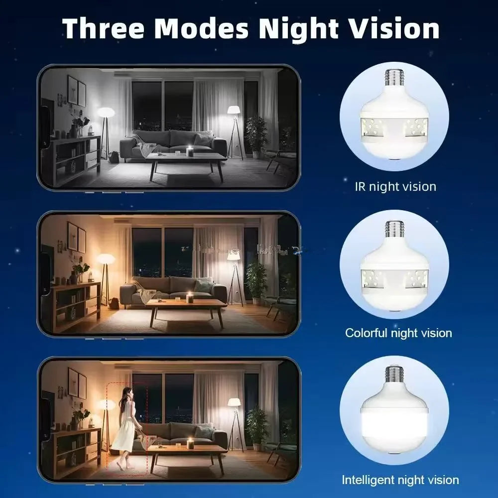 Cámara de Seguridad WiFi V380 Pro 4MP - Visión Nocturna Color, Detección Humana y Foco LED