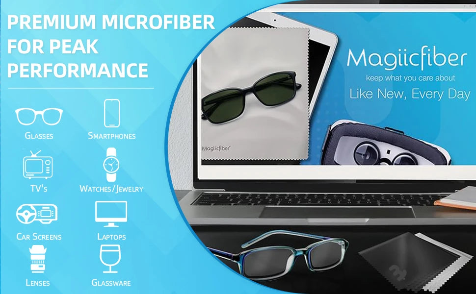 Paños de Microfibra MagiicFiber - Limpieza Premium Sin Pelusas (2 pack) (6 pack)