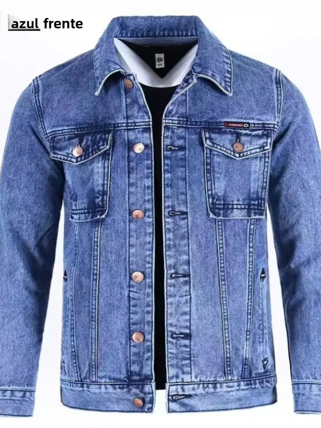 Chaqueta de mezclilla informal a la moda para hombre, ropa de trabajo, estilo clásico, manga larga, resistente al viento, par...