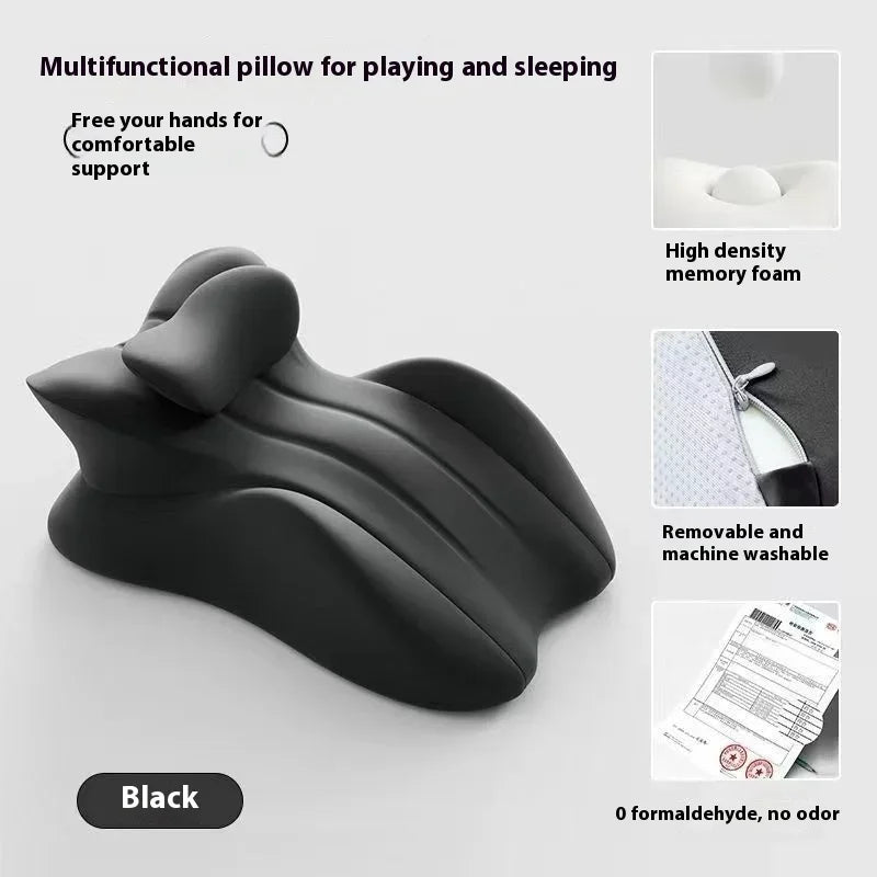 Almohada tumbada multifuncional para cama de noche, cojín de lectura propensa, almohada para teléfono, artefacto para dormir, cojín