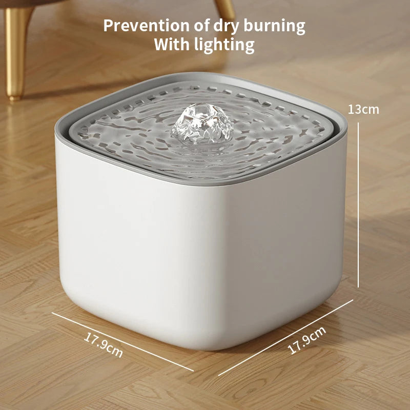 Fuente de Agua Automática para Gatos 3L – Bebedero Silencioso con Filtración y USB