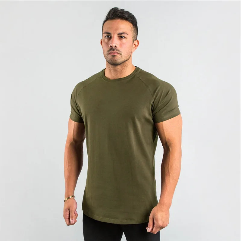 Camiseta deportiva para hombre, camiseta deportiva de manga corta para culturismo y correr, ropa deportiva para hombre, camisetas de entrenamiento para hombre, camisetas de verano para gimnasio