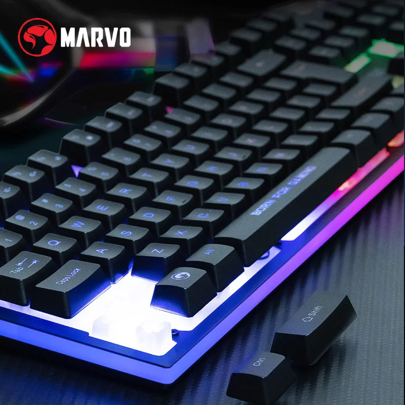🎮 Kit Gamer MARVO 4 en 1 RGB Teclado + Mouse + Audífonos + Mousepad | Rendimiento Total para Gaming