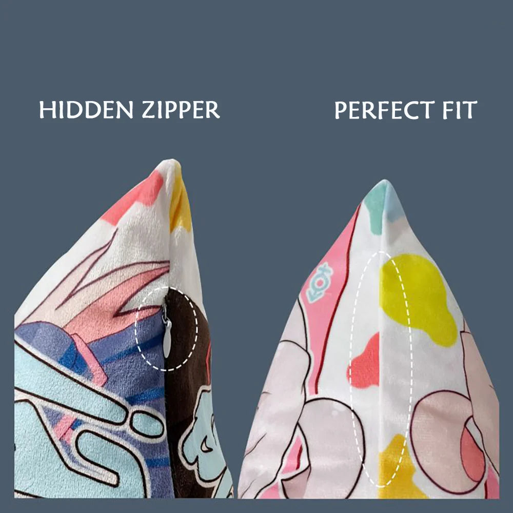 Funda de almohada Funda de cojín Fundas de almohada de anime S-labubus-P Fundas de almohada para almohadas de cama Cojines decorativos Hogar y decoración