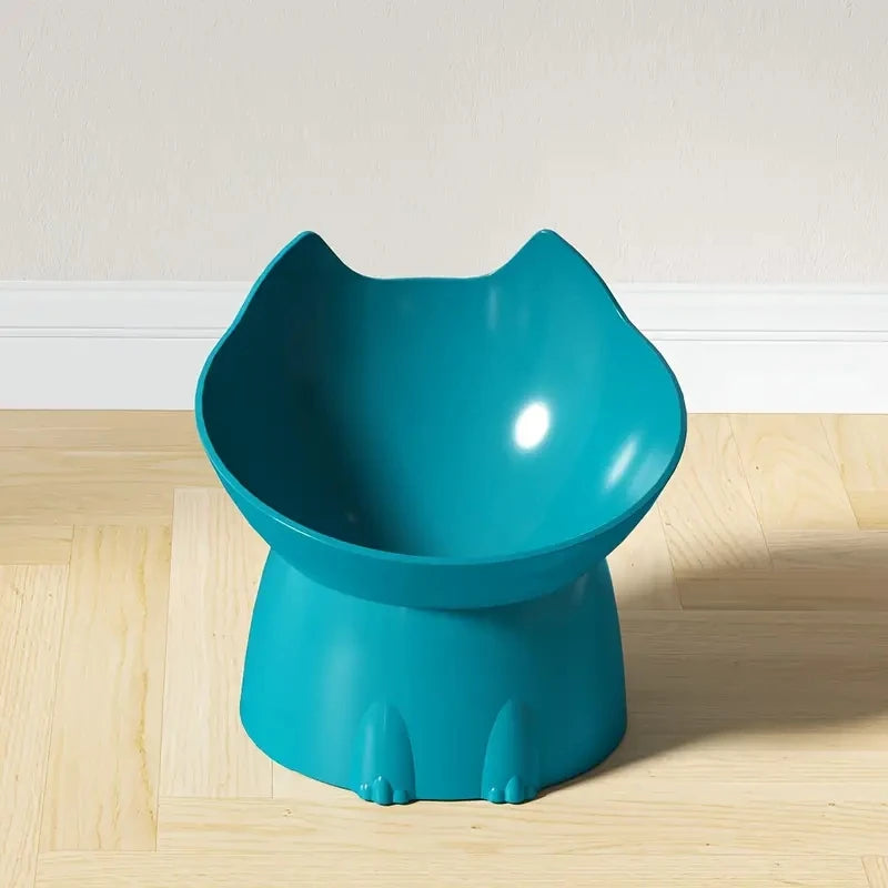 Cuenco Elevado Antivómito para Gatos | Plato Inclinado Antipunta que Protege el Cuello – Ideal para Gatitos y Adultos