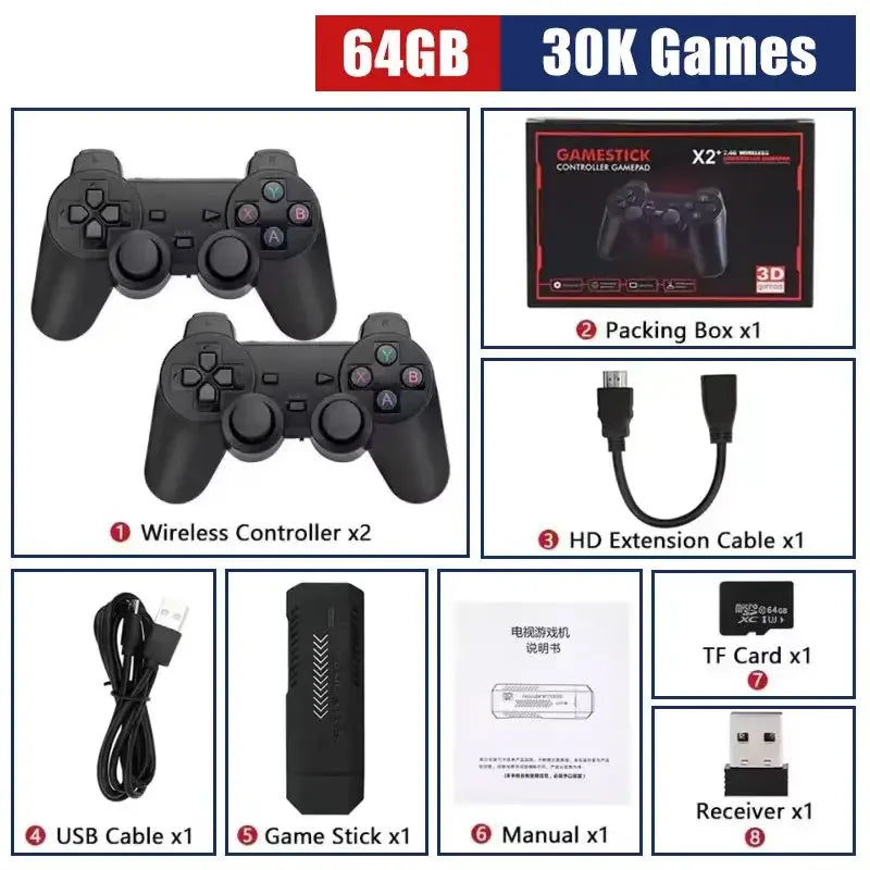 Consola Portátil X2 Plus 256GB - 50,000 Juegos 4K HDMI 50+ Emuladores