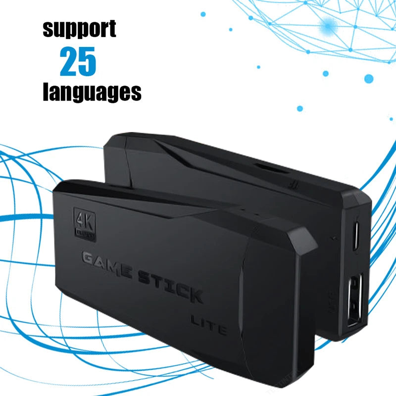 Consola Retro M8 4K Game Stick - 20,000 Juegos + Control Inalámbrico 64GB