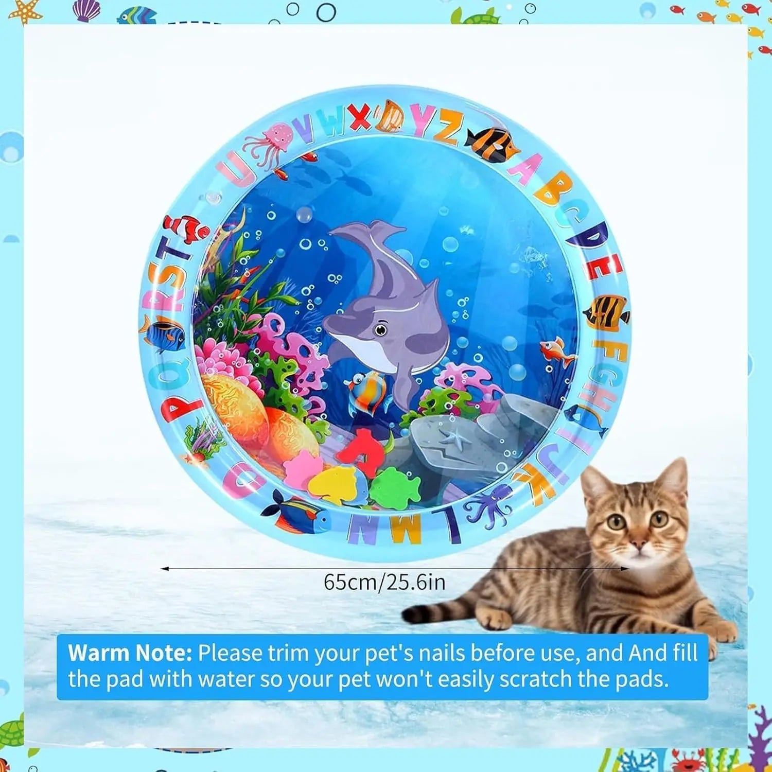 Alfombra Sensorial de Agua para Gatos y Perros – Juguete Interactivo Refrescante para Mascotas