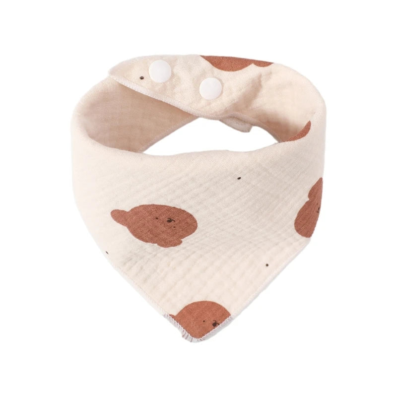 Toallitas de Muselina para Bebé - Baberos Absorbentes con Diseños de Animales