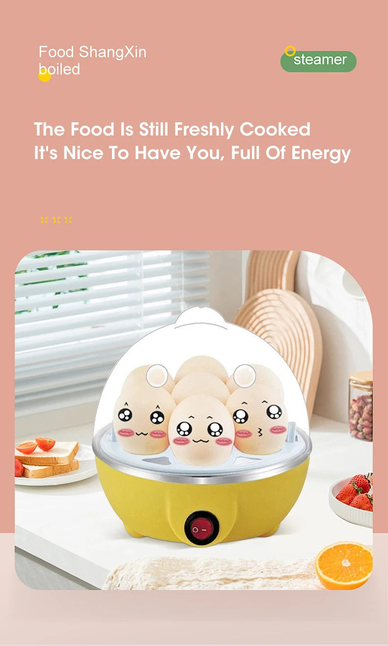 Hervidor de Huevos Eléctrico 7 Huevos - Apagado Automático Multifuncional