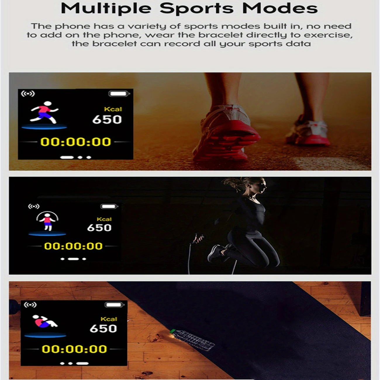 Smartwatch Reloj Inteligente para Hombre y Mujer - Monitor de Fitness con Mensajes - Pulsera Deportiva para Android e iOS