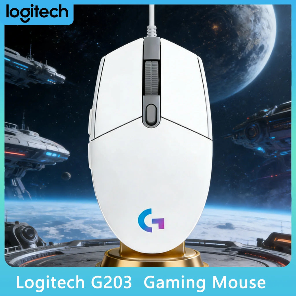 Mouse Gamer Logitech G203 | Precisión y Velocidad para Jugadores Casuales y Competitivos