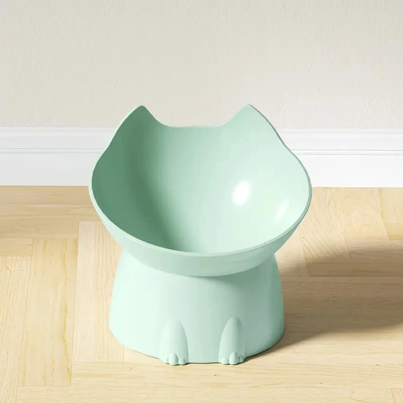 Cuenco Elevado Antivómito para Gatos | Plato Inclinado Antipunta que Protege el Cuello – Ideal para Gatitos y Adultos