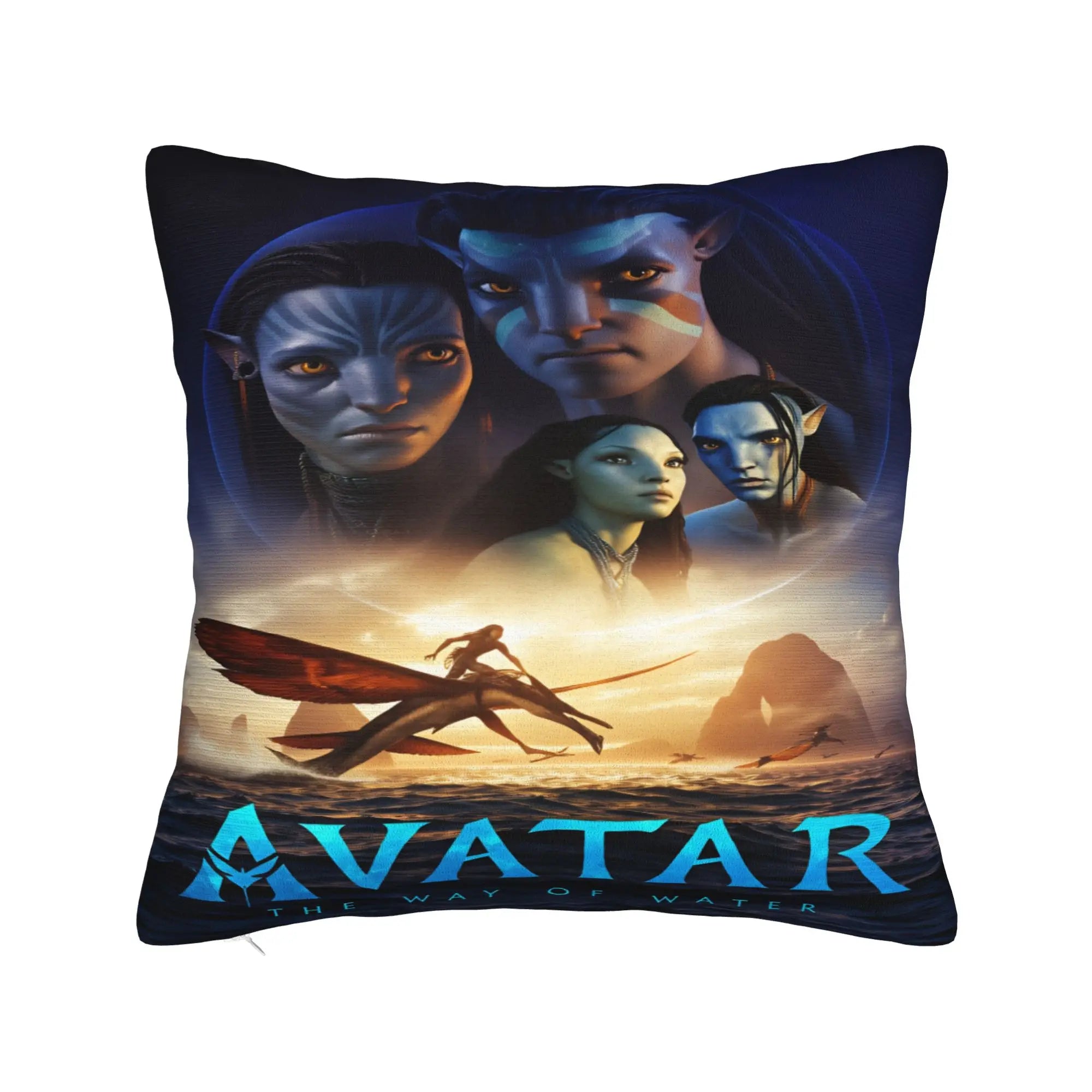 🌊 Funda de Almohada Decorativa Avatar: The Way of Water Suave, Moderna y de Estilo Retro | Ideal para Sofá y Dormitorio