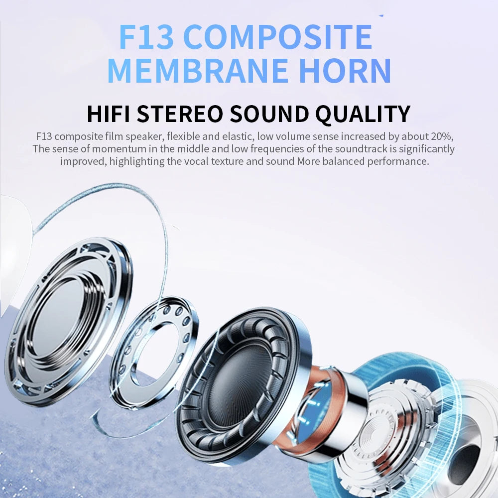 🎧 Audífonos Inalámbricos GUJIU A9 Pro con Bluetooth 5.3