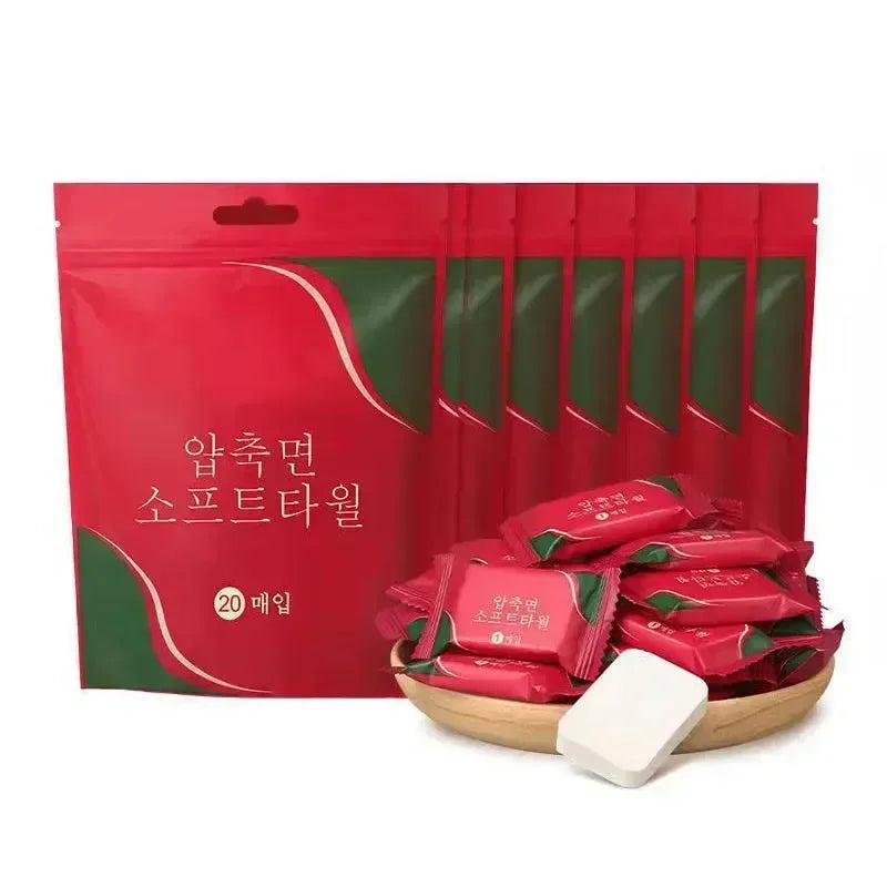 Toallas de Microfibra Desechables 24x30cm - Mini Toallitas Multiuso para Hogar y Viaje (20 pcs)