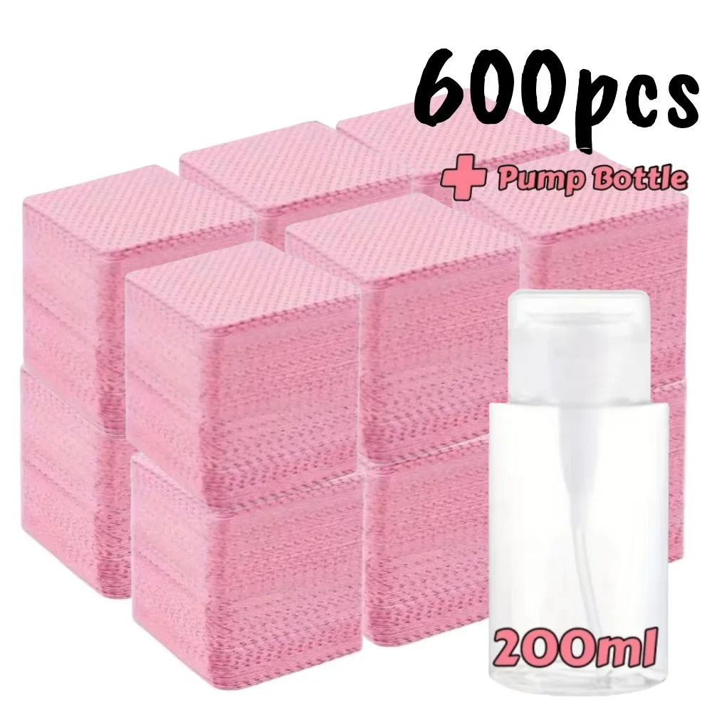 Toallitas para Uñas sin Pelusa - Limpieza Profesional para Manicure (200 pcs)