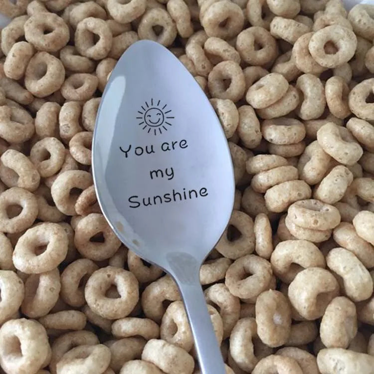 Regalo del Día de San Valentín, cucharas de café con leche de acero inoxidable, letras de amor, recuerdos de boda, regalo de aniversario para novia y novio