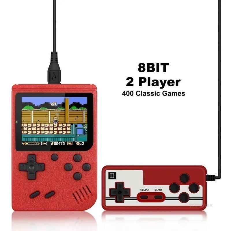 Mini Consola 8 Bits Retro - 500 Juegos Integrados Salida AV Portátil