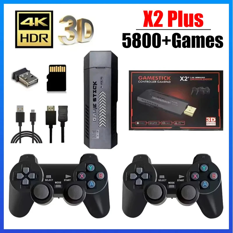 Consola Portátil X2 Plus 256GB - 50,000 Juegos 4K HDMI 50+ Emuladores