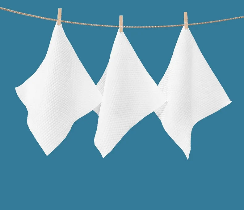 Toallas Faciales Desechables de Algodón 100% - Toallitas Suaves para Desmaquillado y Limpieza