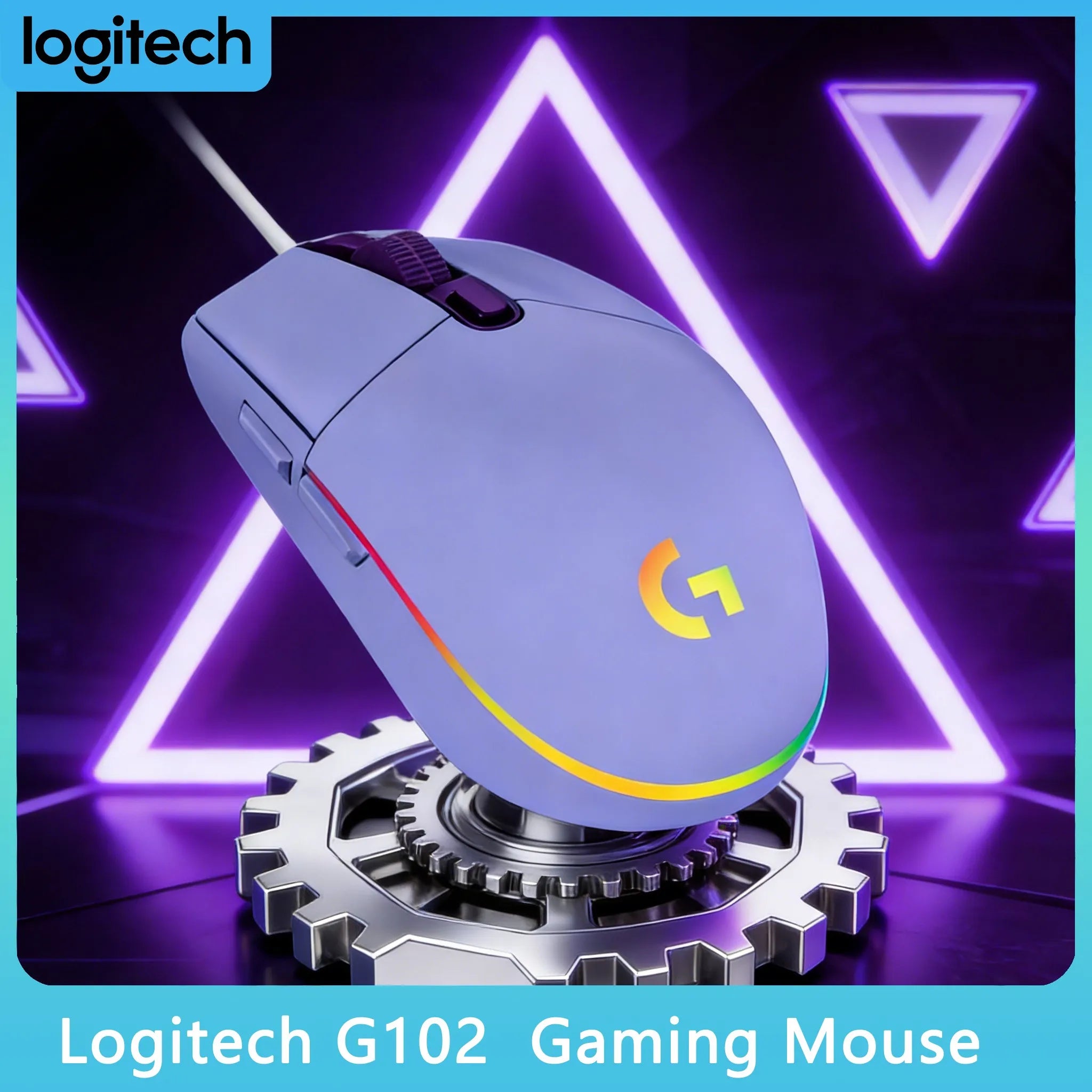 Mouse Gamer Logitech G102 | Sensor de Alta Precisión, Iluminación RGB y Rendimiento Duradero