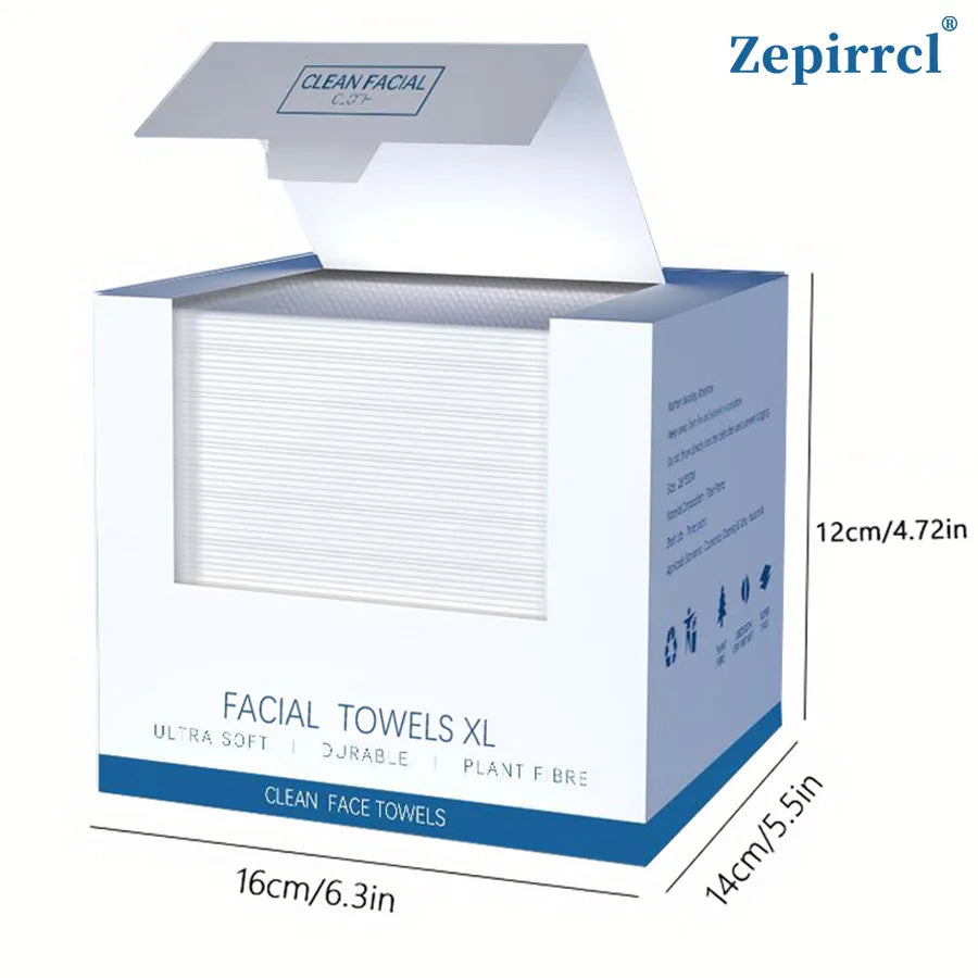 Toallitas Faciales Desechables 26x30cm - Limpieza Profunda Gruesas (40 pcs)