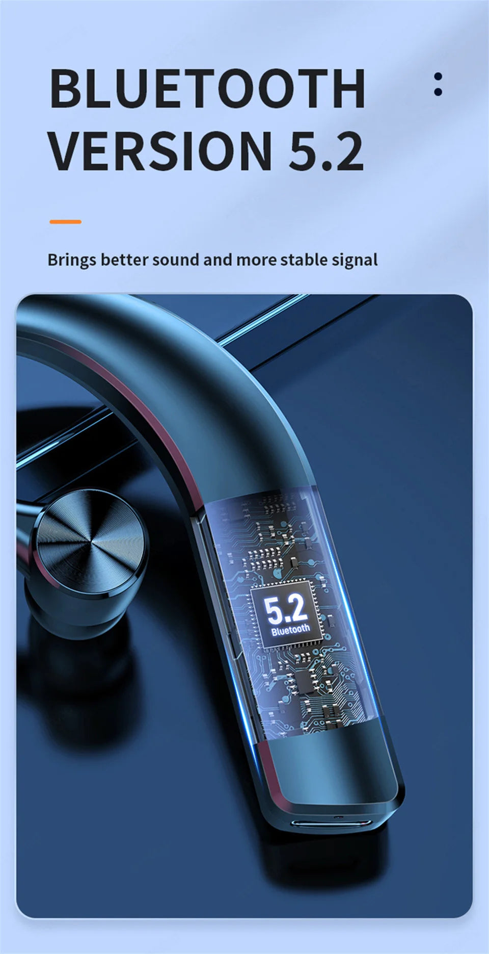 Auriculares Bluetooth con Micrófono para Conducir - Manos Libres con Cancelación de Ruido