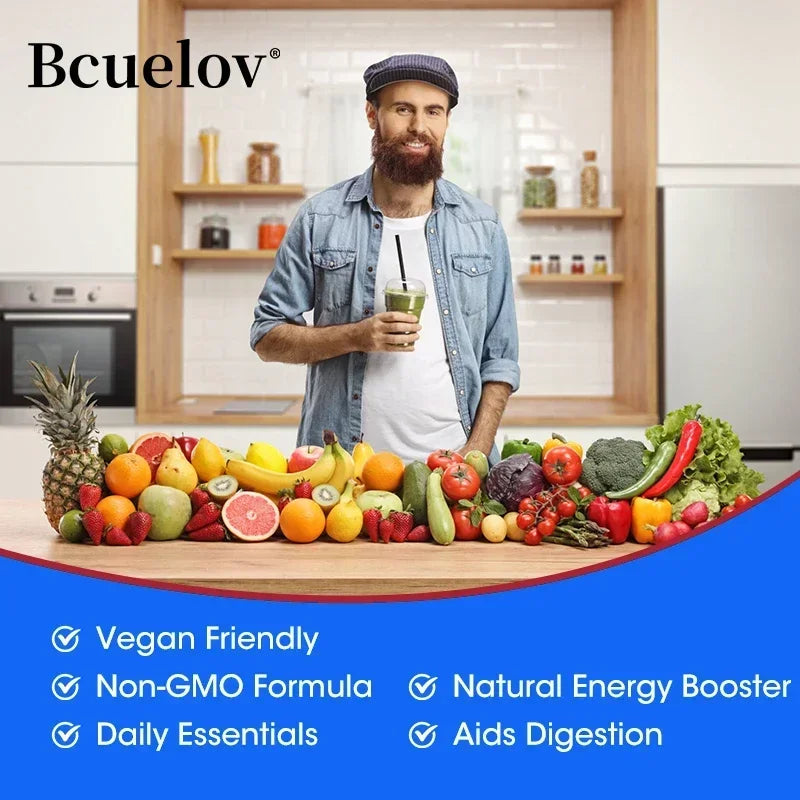 Multivitamina Completa para Hombres Didacat | Vitaminas A, C, D, E, Zinc y B12 para Energía, Inmunidad y Bienestar Integral