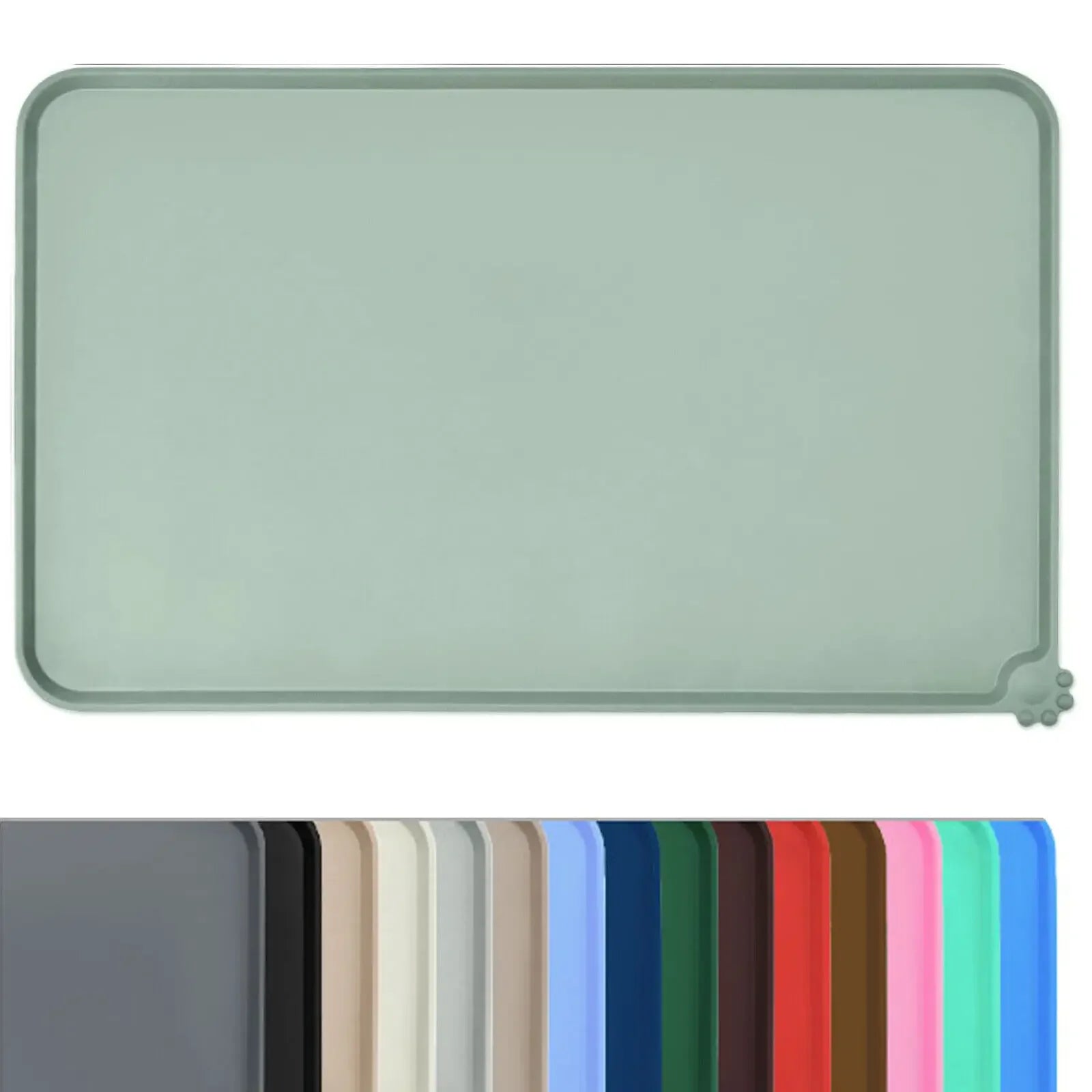 Tapete de Silicona para Comederos de Perros y Gatos – Impermeable, Antideslizante y Fácil de Limpiar