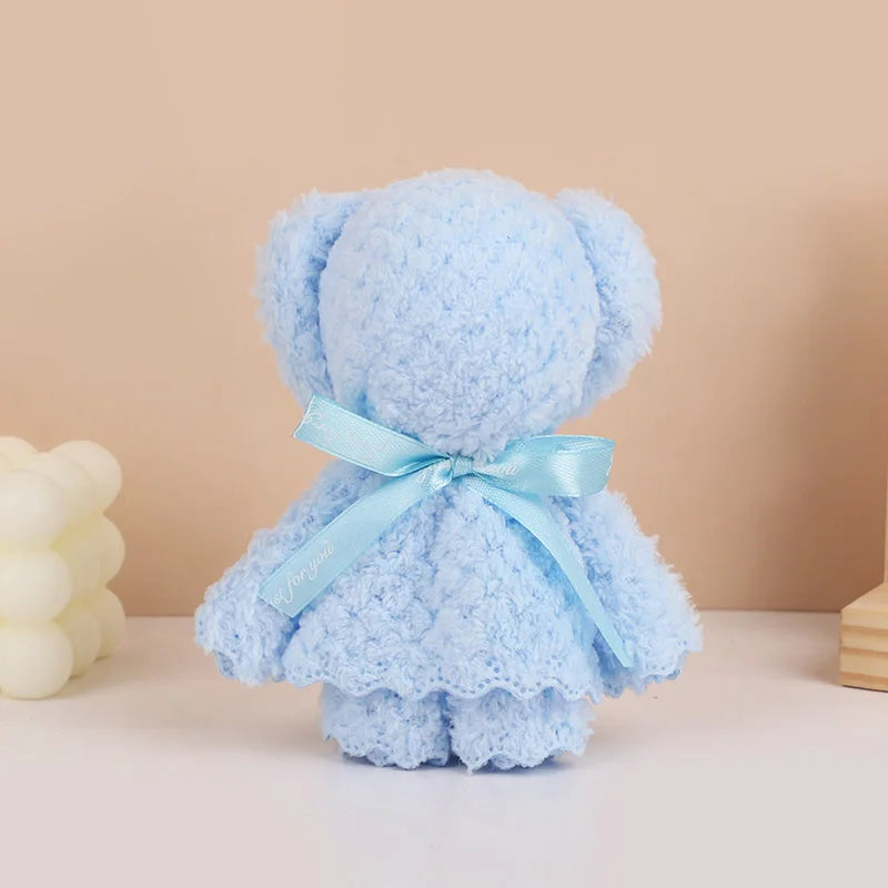 1-10 Uds. Toalla de oso de peluche, regalo para Baby Shower, recuerdos de fiesta de cumpleaños para niños, regalo de invitados de aniversario de boda, decoración navideña de Pascua