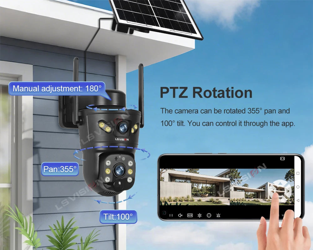 Cámara Solar 4G | Funciona sin WiFi ni electricidad – Ideal para ranchos, terrenos y negocios