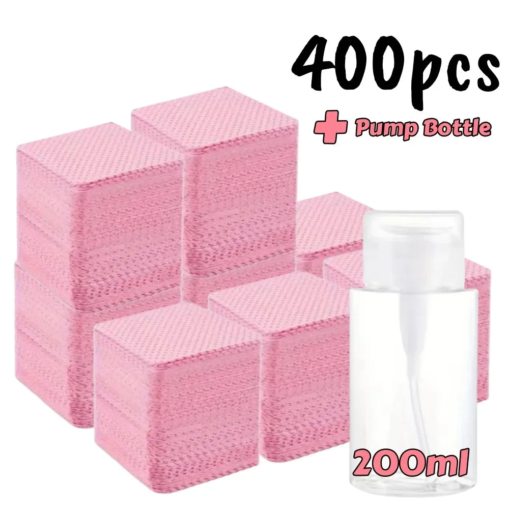 Toallitas para Uñas sin Pelusa - Limpieza Profesional para Manicure (200 pcs)