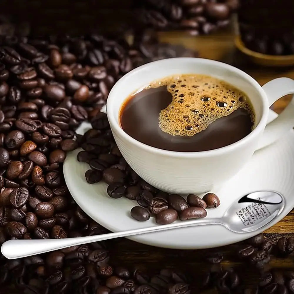 Regalo del Día de San Valentín, cucharas de café con leche de acero inoxidable, letras de amor, recuerdos de boda, regalo de aniversario para novia y novio