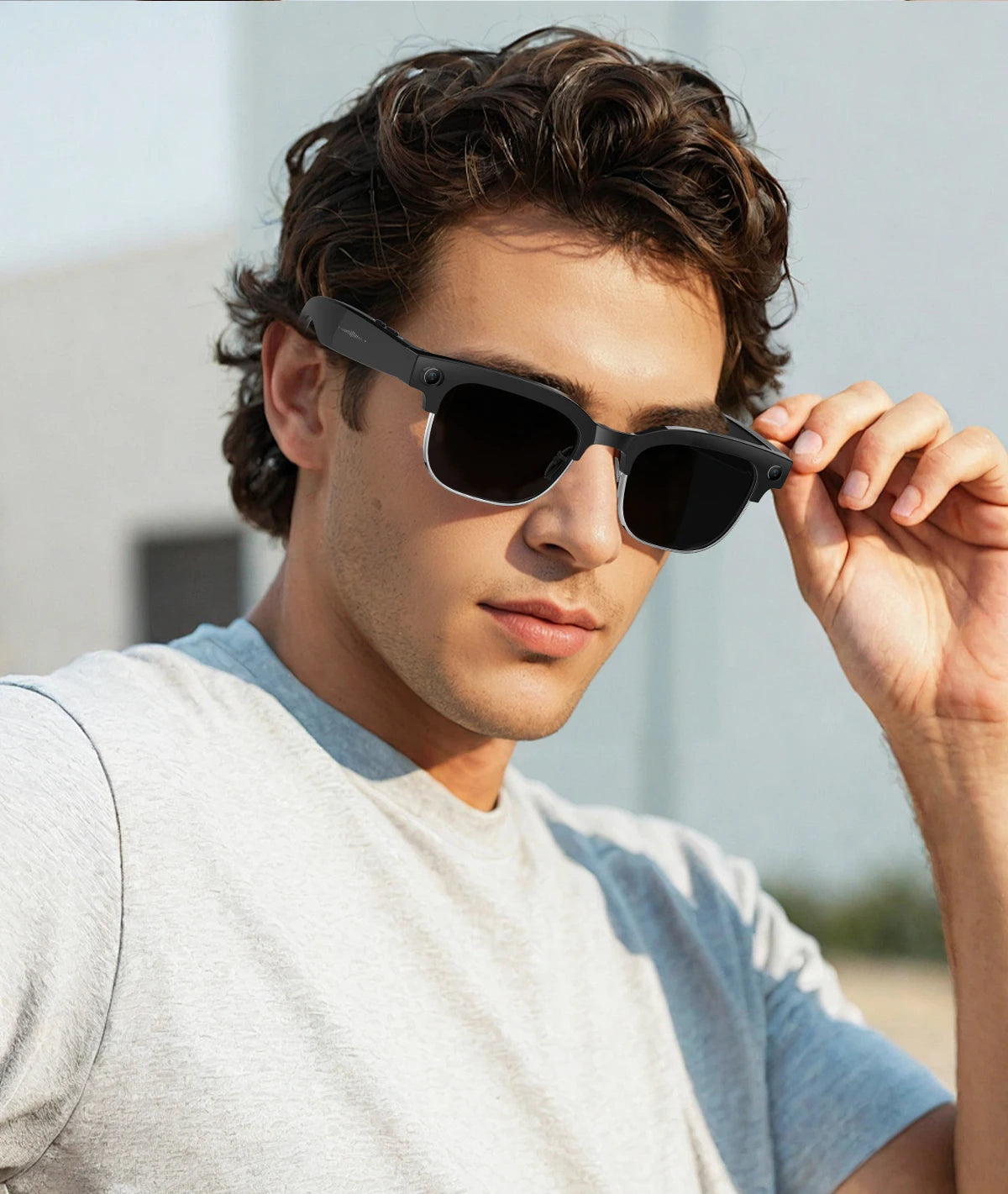 Gafas Inteligentes AI con Cámara 8MP - Grabación Video, Traducción y Bluetooth IP66