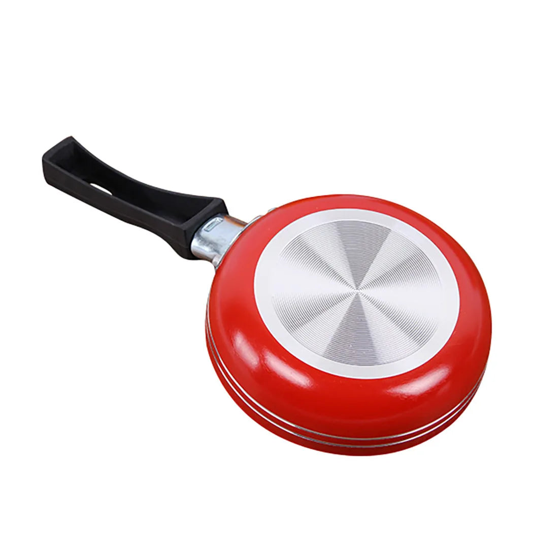 Mini sartén antiadherente de acero de 12cm/14cm/16/18cm, cacerola de Color aleatorio para utensilios de cocina