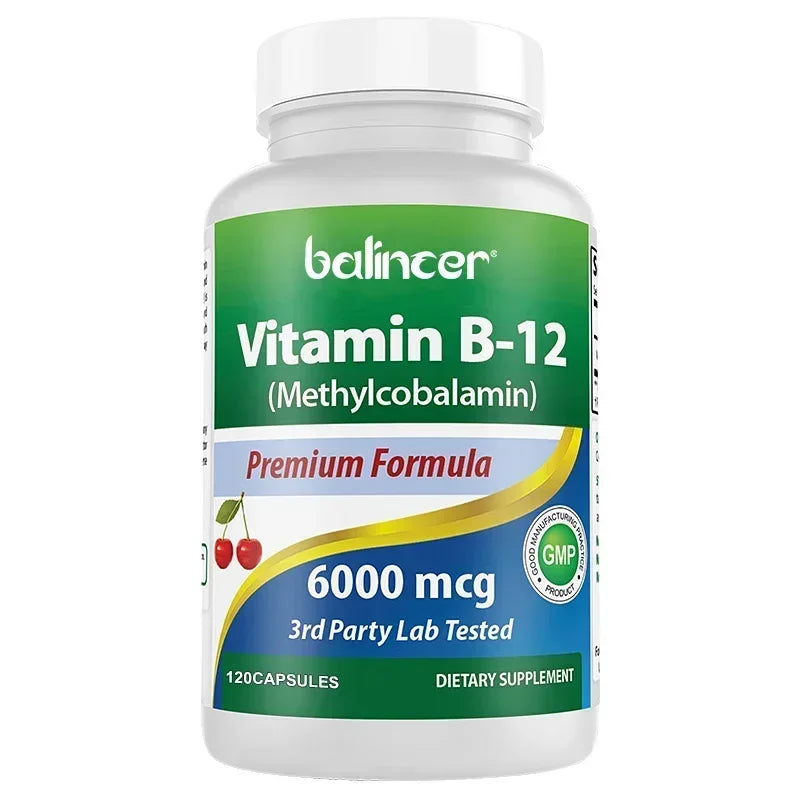 Vitamina B12 Balincer | Apoyo para Energía, Metabolismo, Función Cerebral y Sistema Nervioso