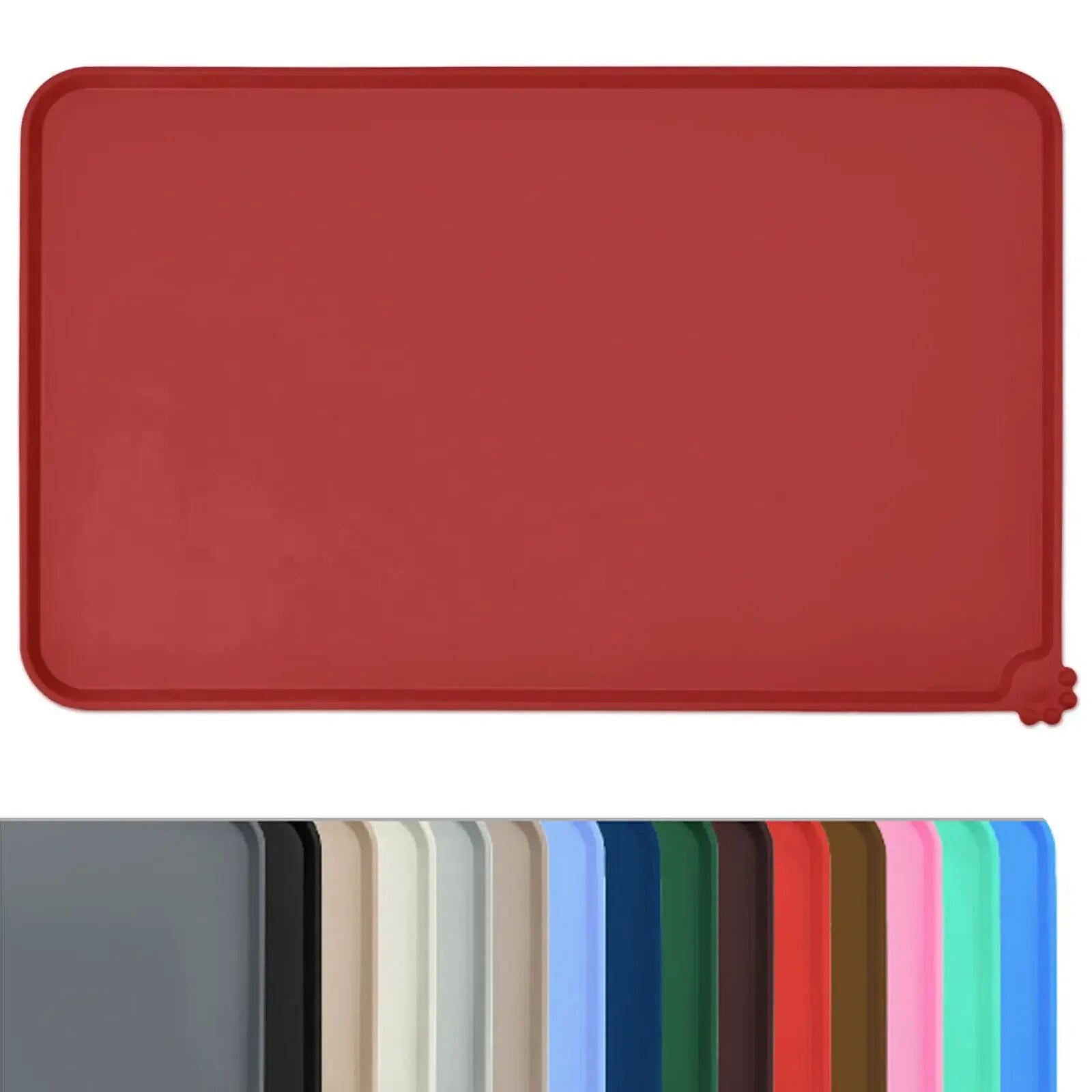 Tapete de Silicona para Comederos de Perros y Gatos – Impermeable, Antideslizante y Fácil de Limpiar