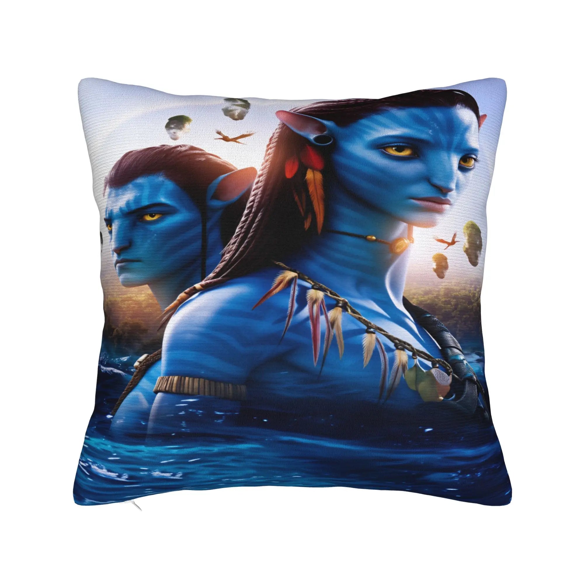 🌊 Funda de Almohada Decorativa Avatar: The Way of Water Suave, Moderna y de Estilo Retro | Ideal para Sofá y Dormitorio